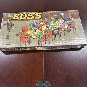 The Boss Game 1972 Family Fun Board Game by IDEAL  Vintage No Instructions